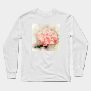 watercolor carnation Long Sleeve T-Shirt